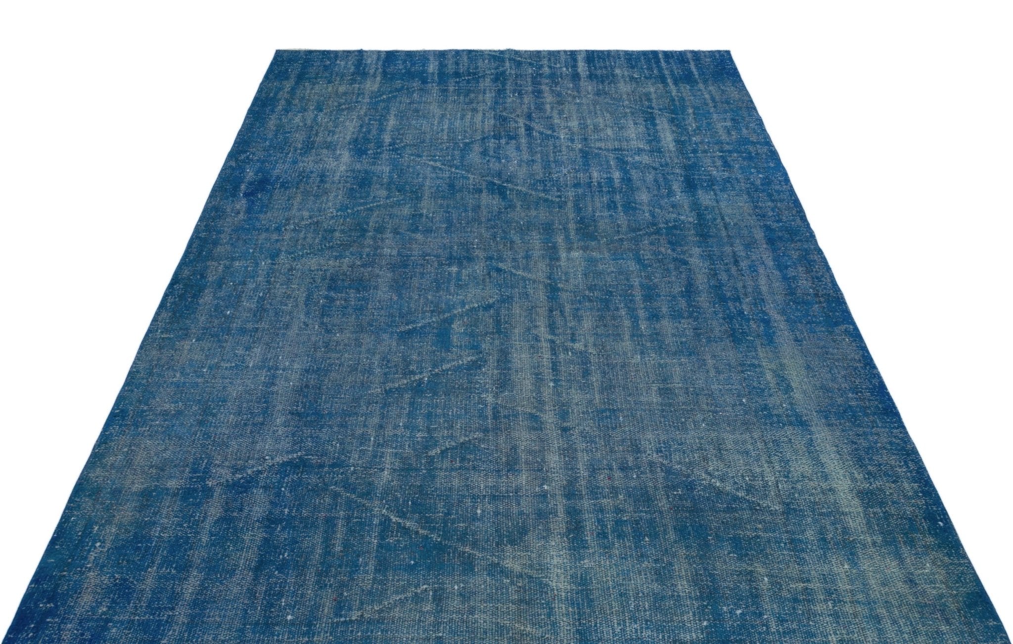 Atina 27678 Blue Vintage Wool Handmade Area Rug 5'7" x 8'4"