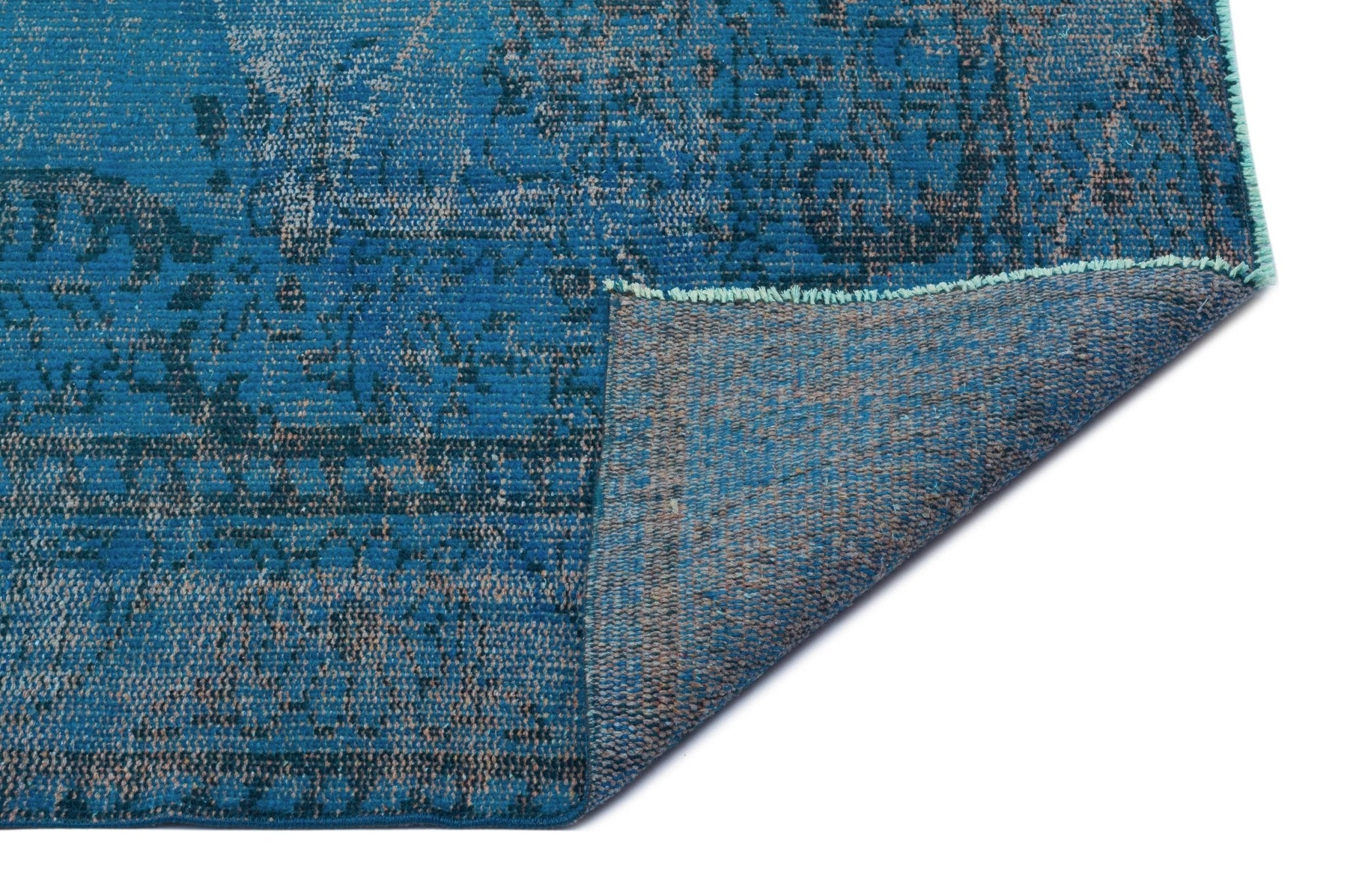 Atina 27740 Turquoise Vintage Wool Handmade Area Rug 5'11" x 9'5"