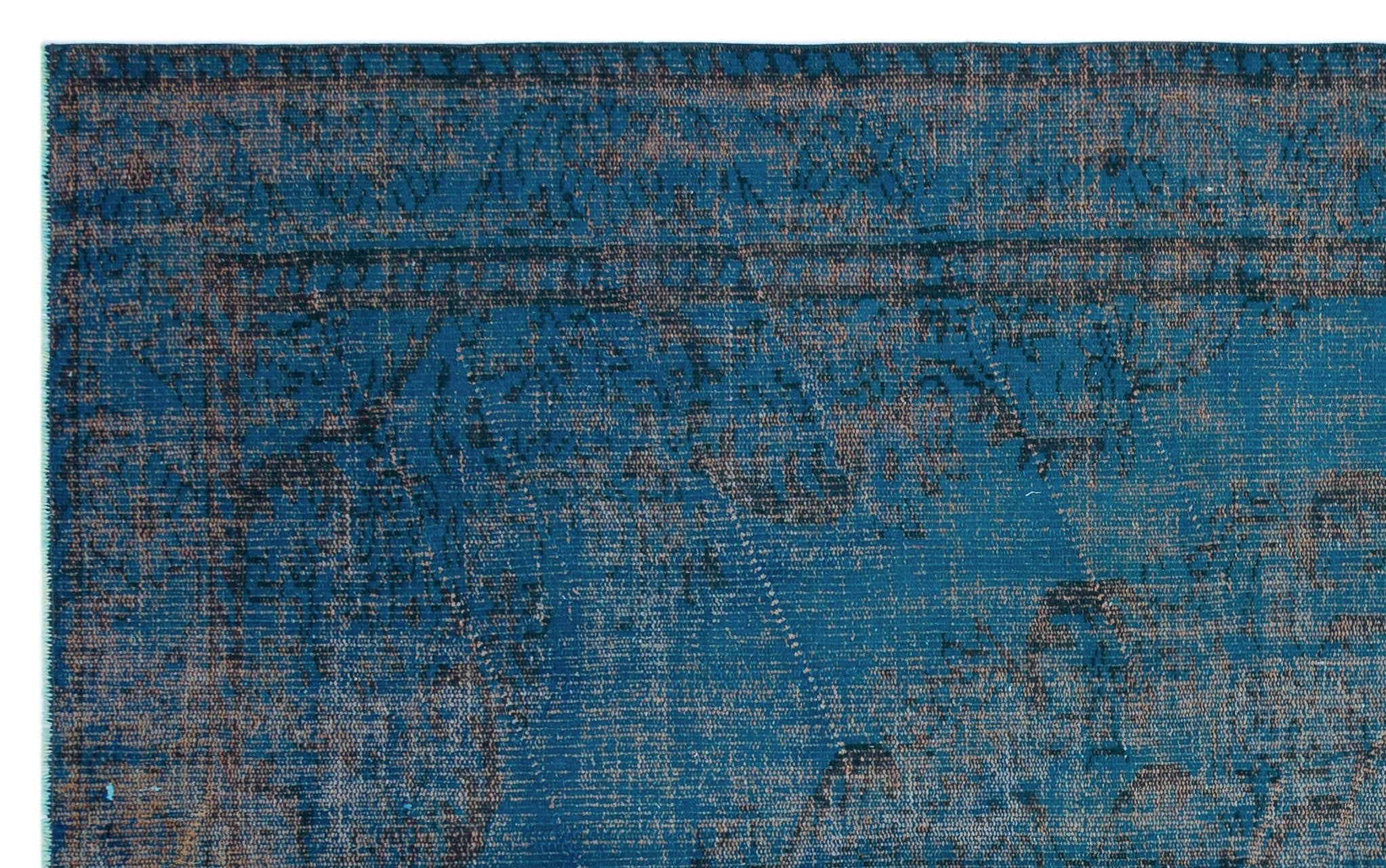 Atina 27740 Turquoise Vintage Wool Handmade Area Rug 5'11" x 9'5"