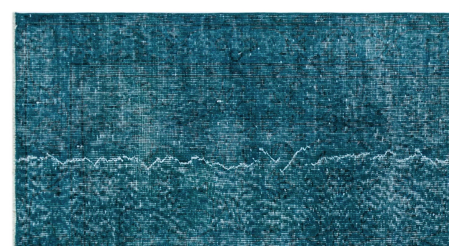 Atina 27771 Turquoise Vintage Wool Handmade Area Rug 3'9" x 6'11"