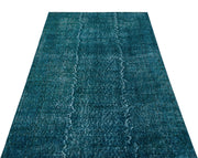 Atina 27771 Turquoise Vintage Wool Handmade Area Rug 3'9" x 6'11"