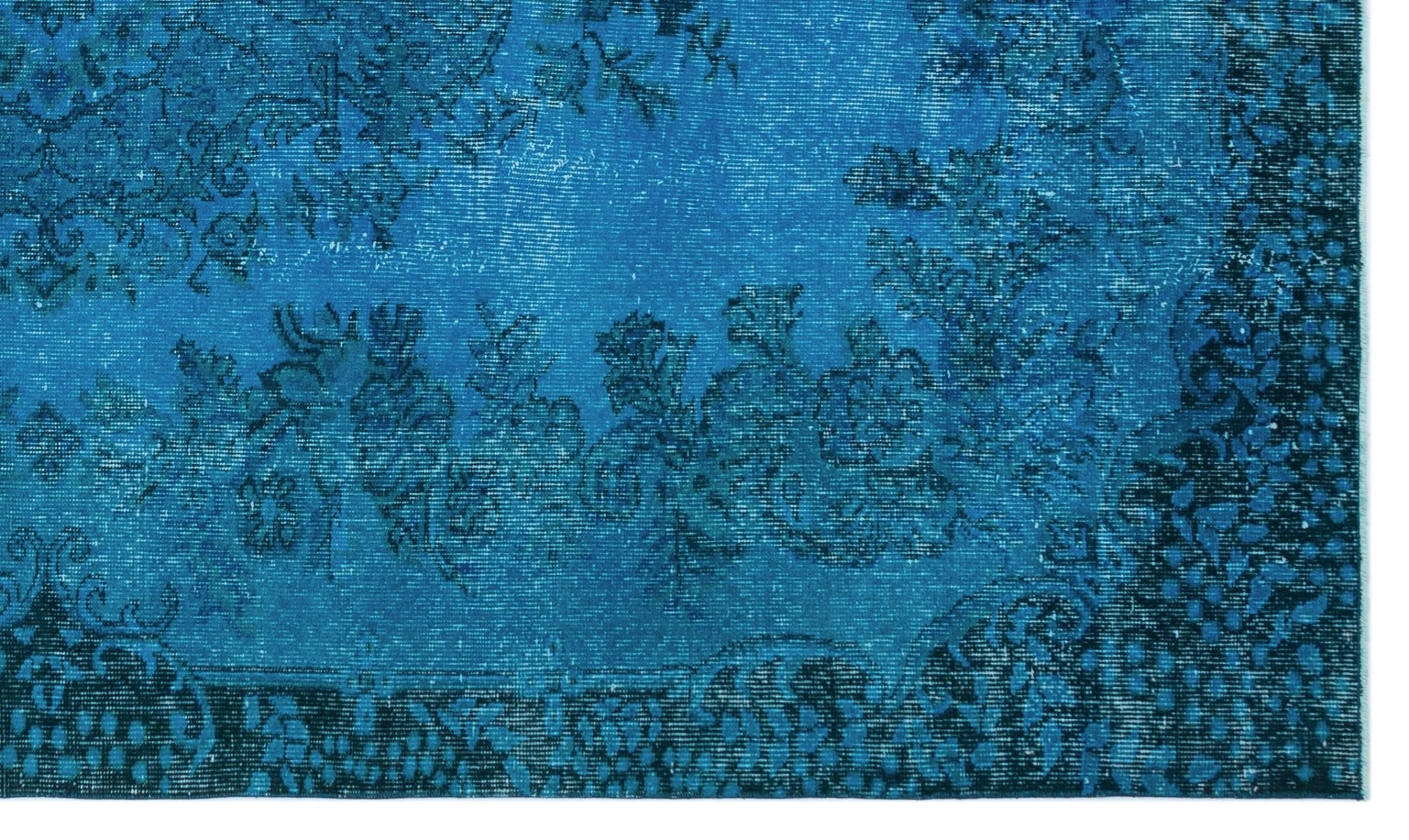 Atina 27810 Blue Vintage Wool Handmade Area Rug 5'10" x 10'1"