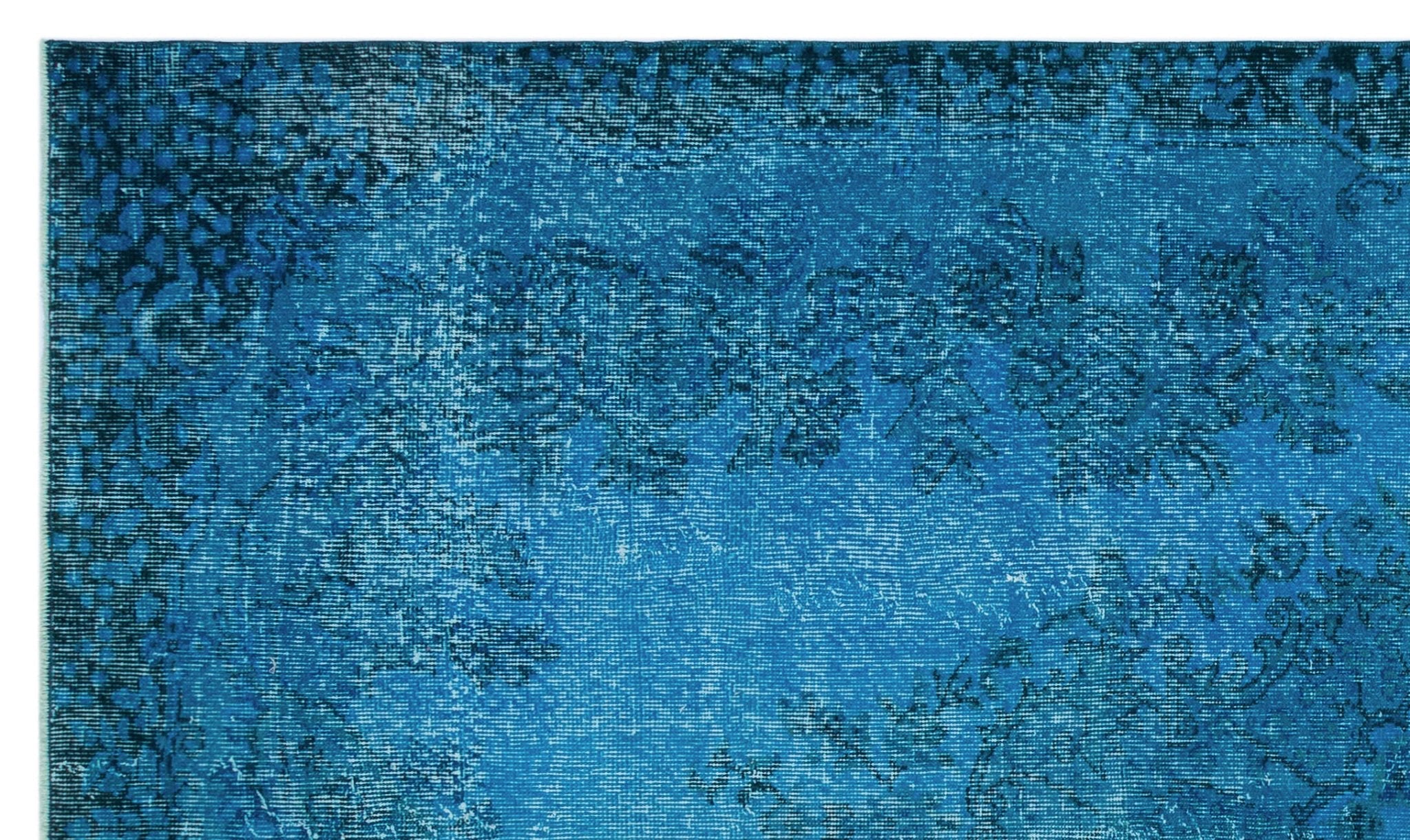 Atina 27810 Blue Vintage Wool Handmade Area Rug 5'10" x 10'1"