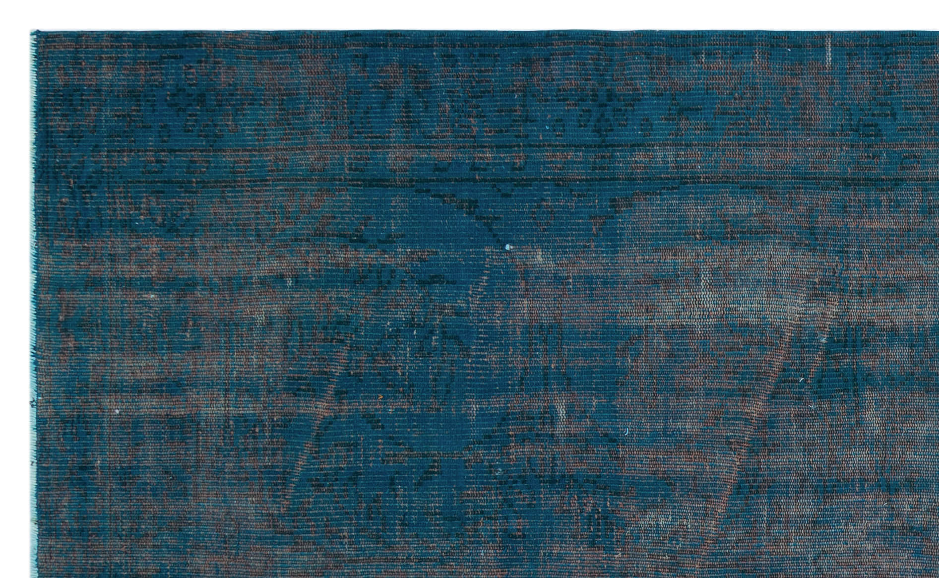 Atina 27835 Turquoise Vintage Wool Handmade Area Rug 5'4" x 8'8"