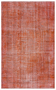 Atina 27948 Orange Vintage Wool Handmade Area Rug 5'6" x 8'11"