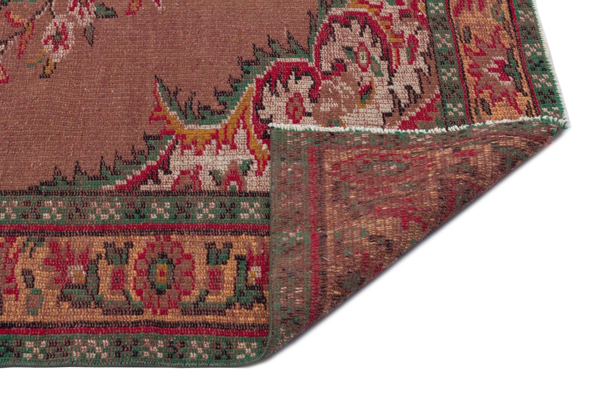 Atina 28065 Red Vintage Wool Handmade Area Rug 5'5" x 10'2"