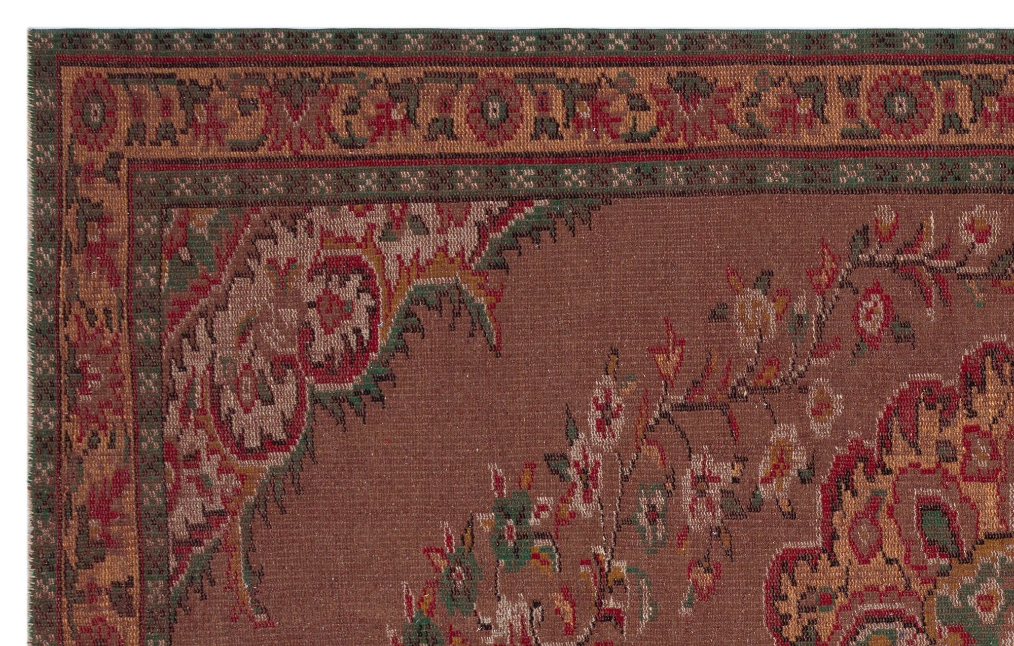 Atina 28065 Red Vintage Wool Handmade Area Rug 5'5" x 10'2"