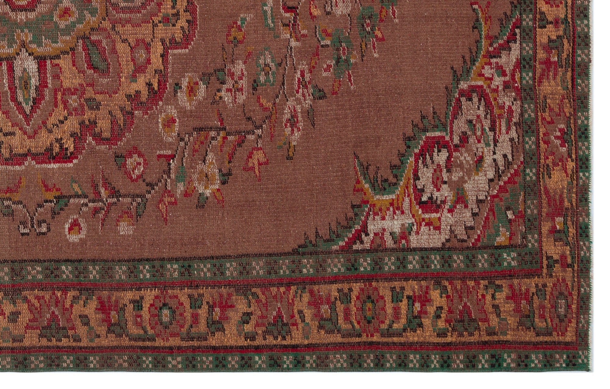 Atina 28065 Red Vintage Wool Handmade Area Rug 5'5" x 10'2"