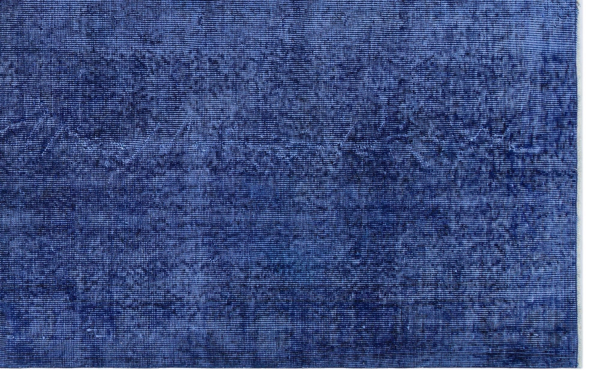 Atina 28114 Blue Vintage Wool Handmade Area Rug 5'6" x 8'8"