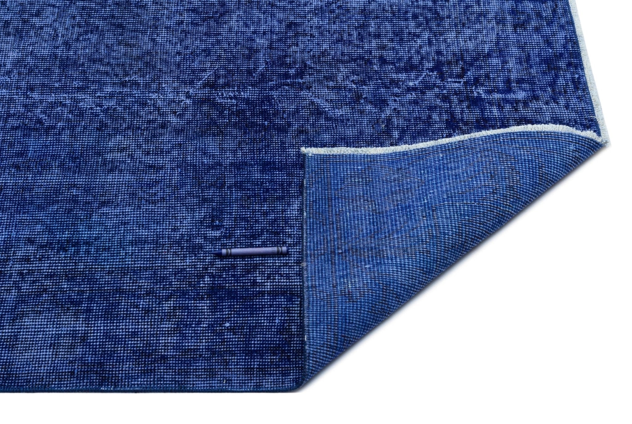 Atina 28114 Blue Vintage Wool Handmade Area Rug 5'6" x 8'8"