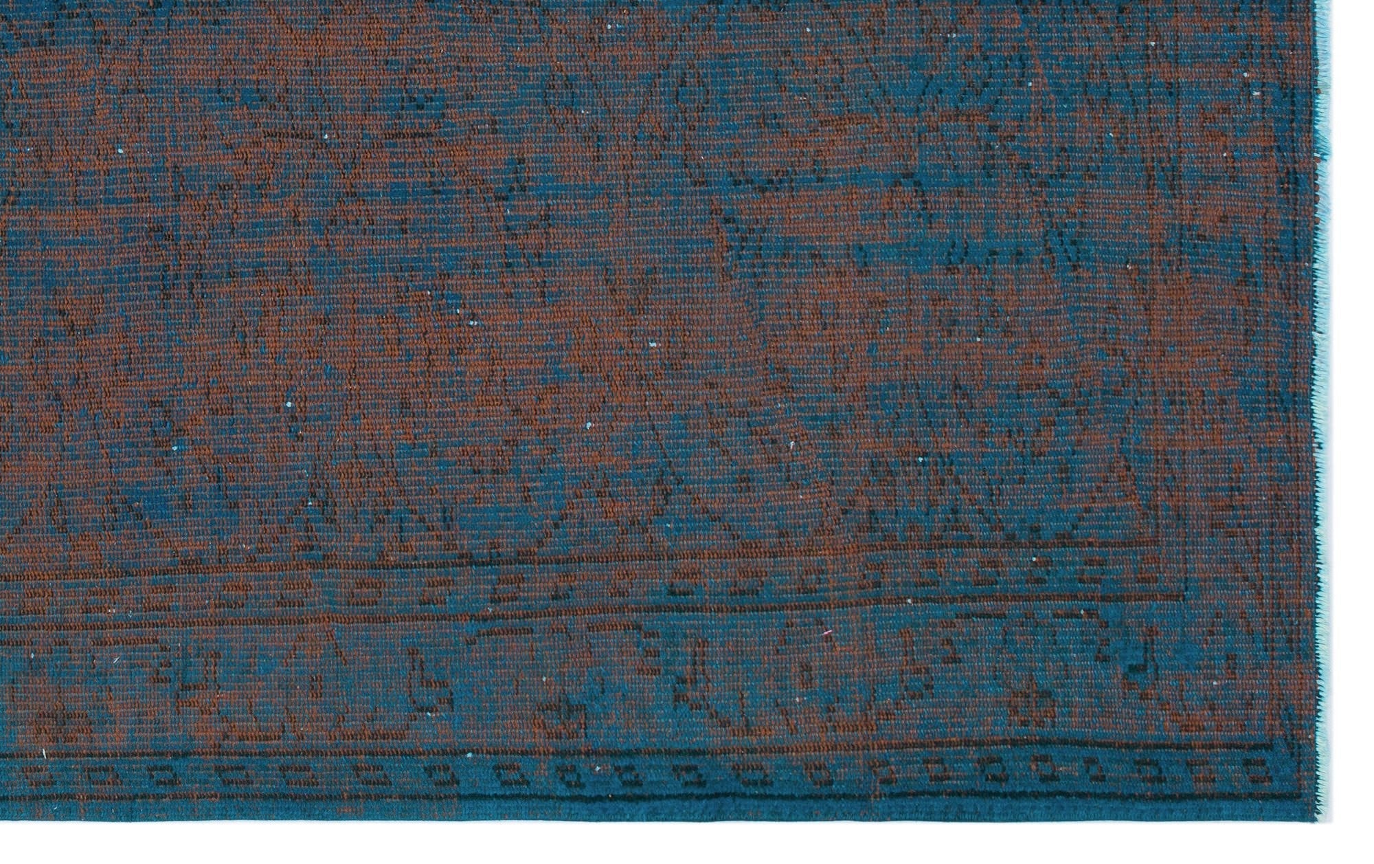 Atina 28234 Blue Vintage Wool Handmade Area Rug 5'4" x 8'6"