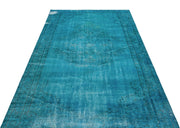 Atina 28599 Turquoise Vintage Wool Handmade Area Rug 4'10" x 8'0"