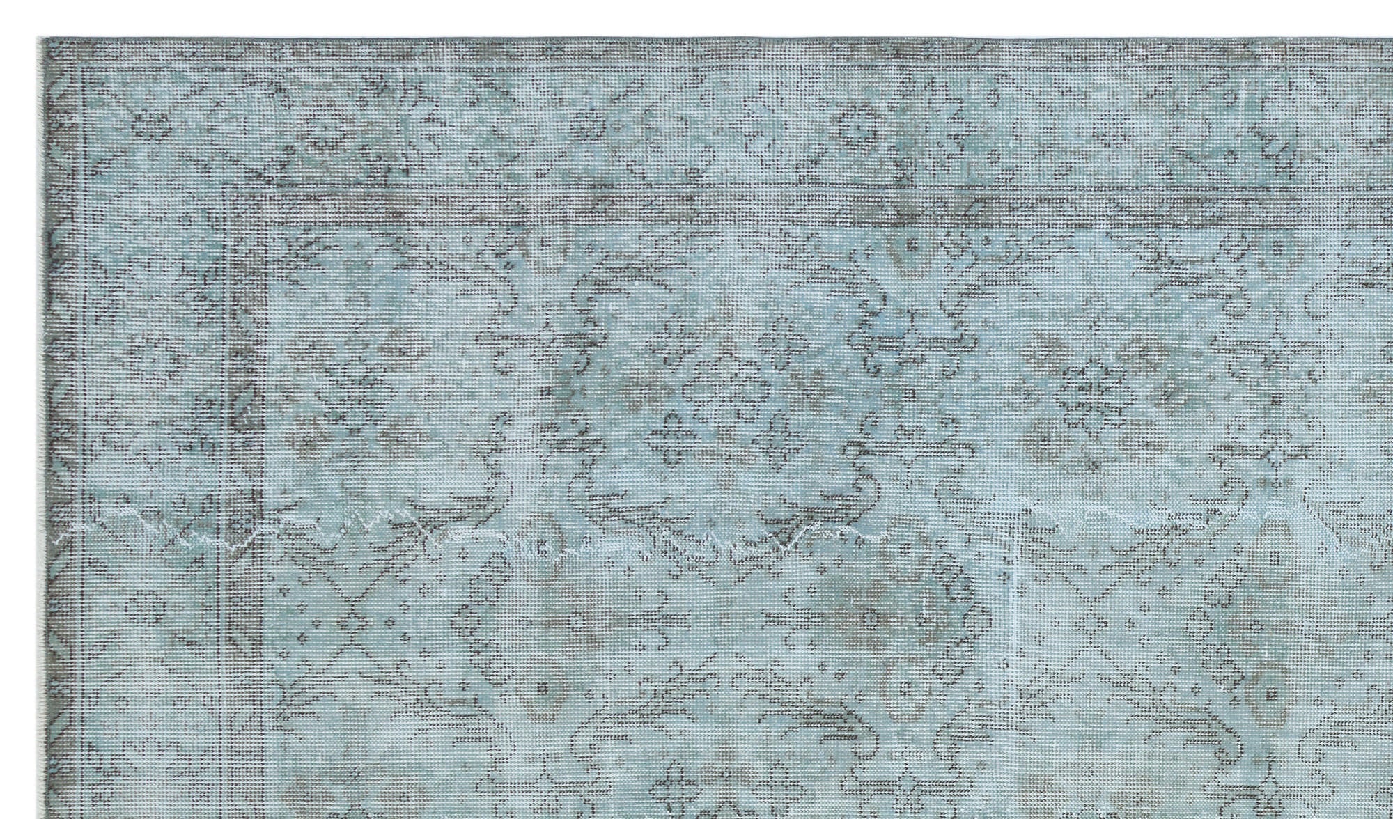 Atina 28856 Blue Vintage Wool Handmade Area Rug 5'7" x 9'7"