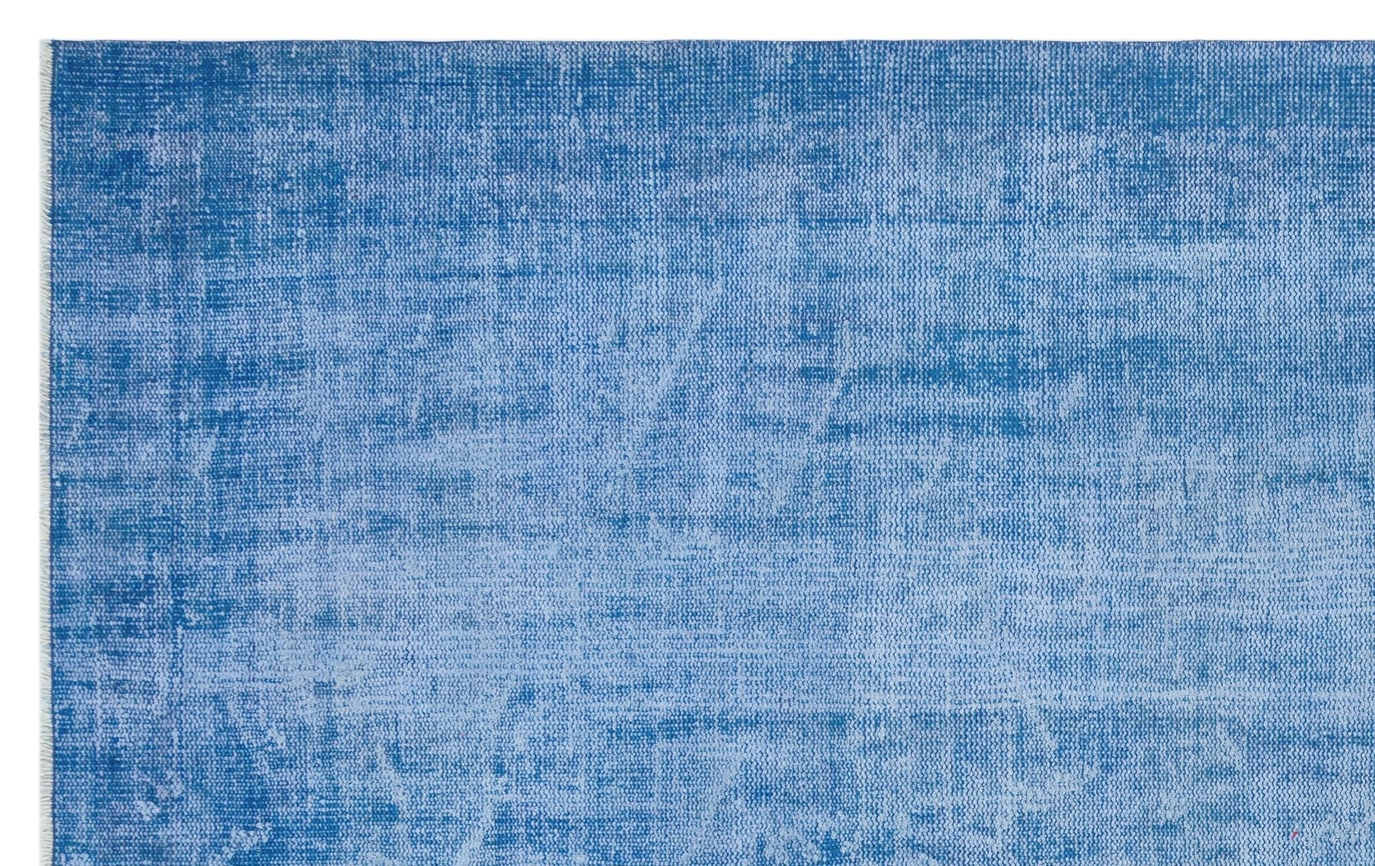 Atina 28887 Blue Vintage Wool Handmade Area Rug 5'9" x 9'4"