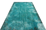 Atina 28991 Turquoise Vintage Wool Handmade Area Rug 5'7" x 9'1"