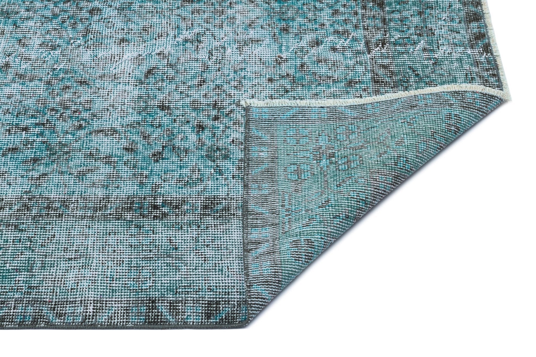 Atina 29578 Blue Vintage Wool Handmade Area Rug 5'3" x 8'10"