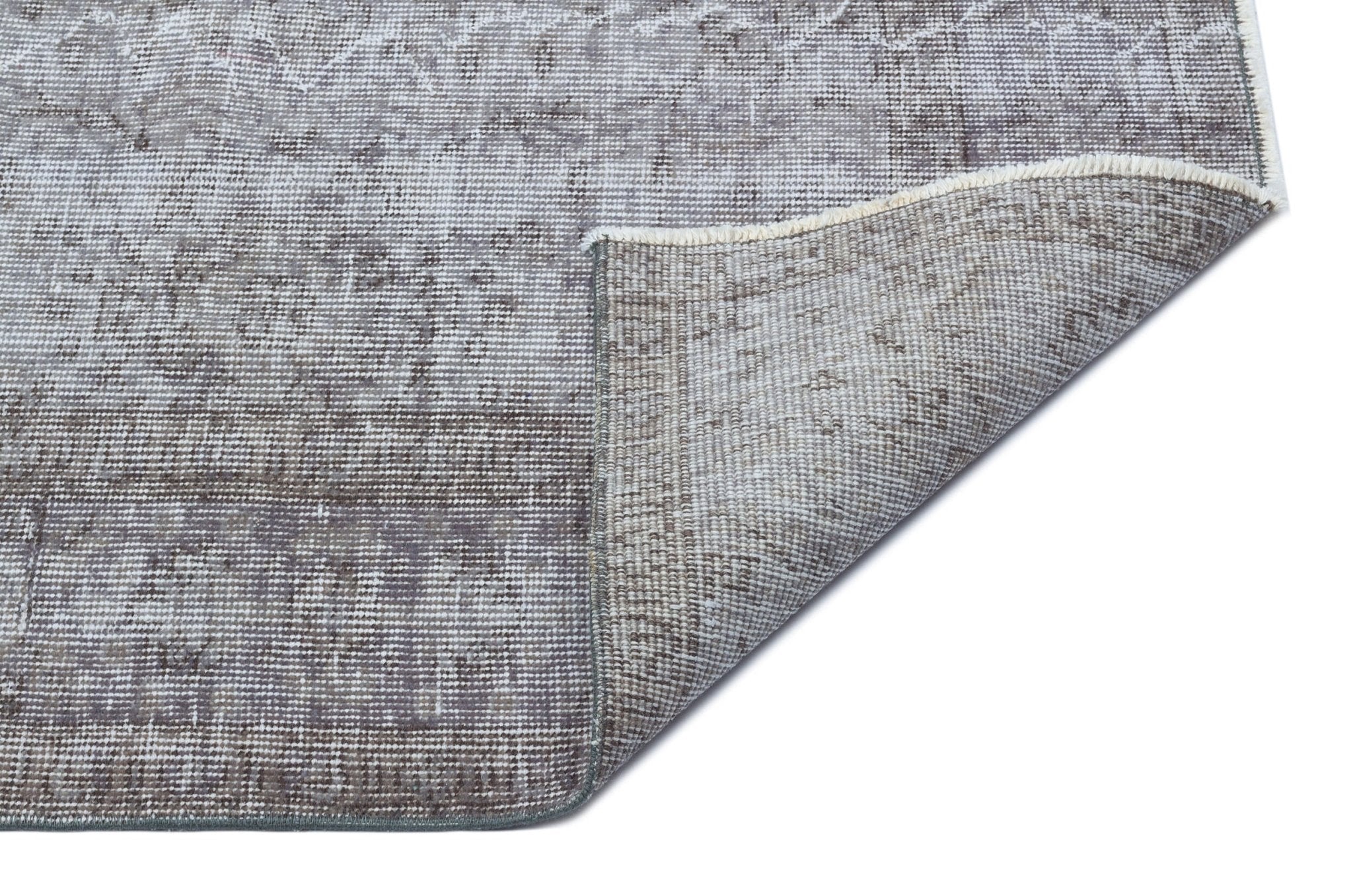 Atina 29590 Grey Vintage Wool Handmade Area Rug 5'11" x 9'3"