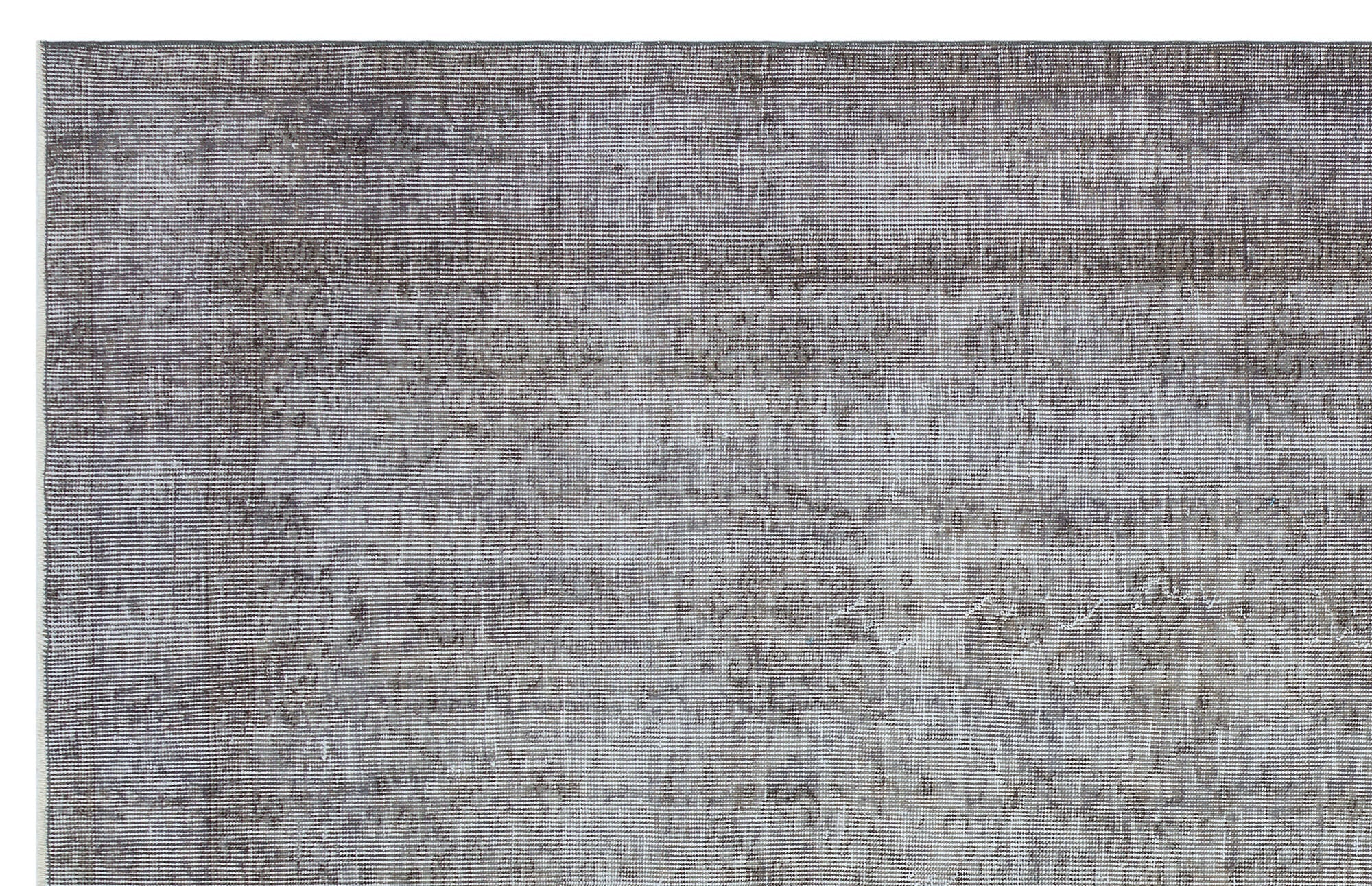 Atina 29590 Grey Vintage Wool Handmade Area Rug 5'11" x 9'3"