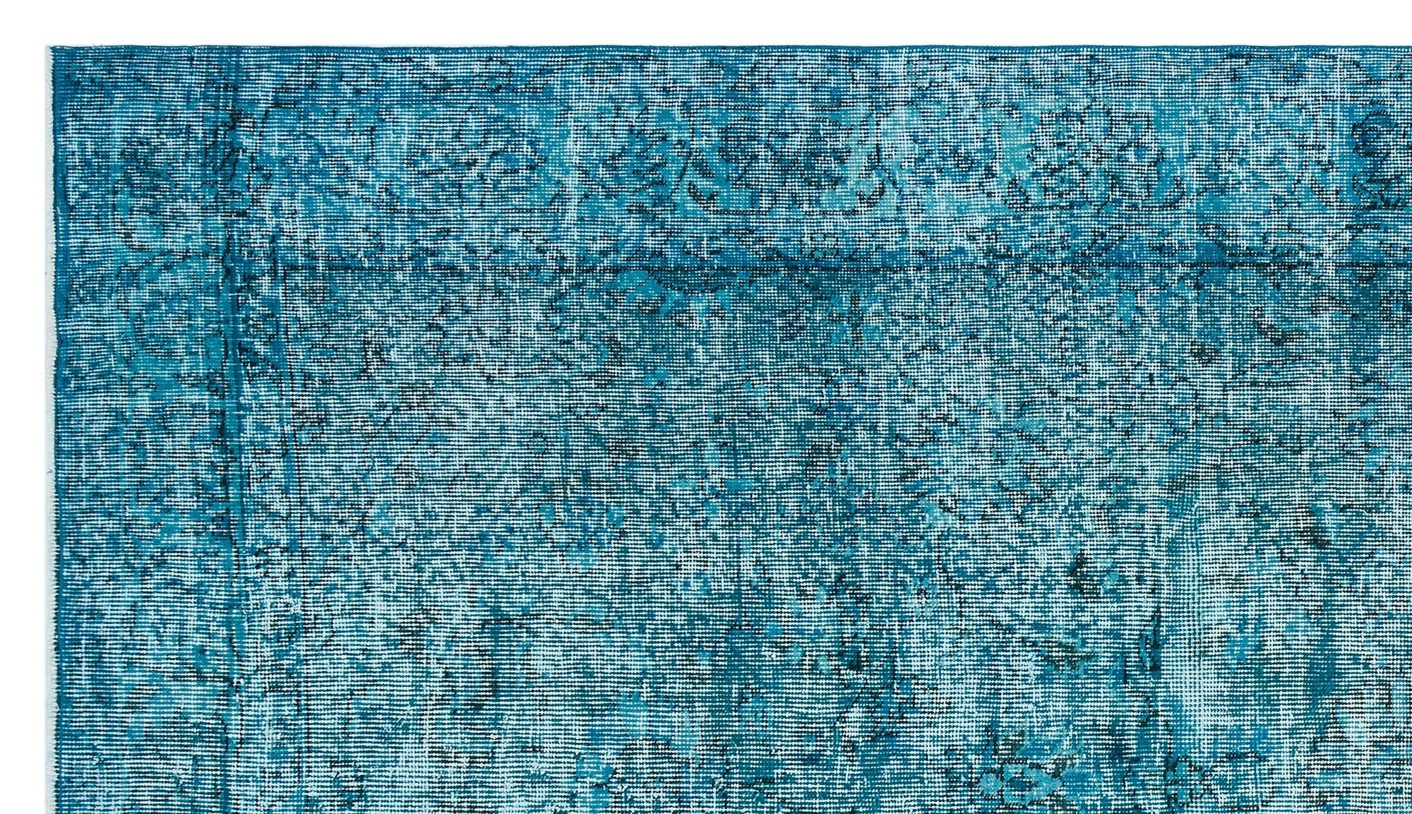 Atina 29612 Turquoise Vintage Wool Handmade Area Rug 5'0" x 8'11"