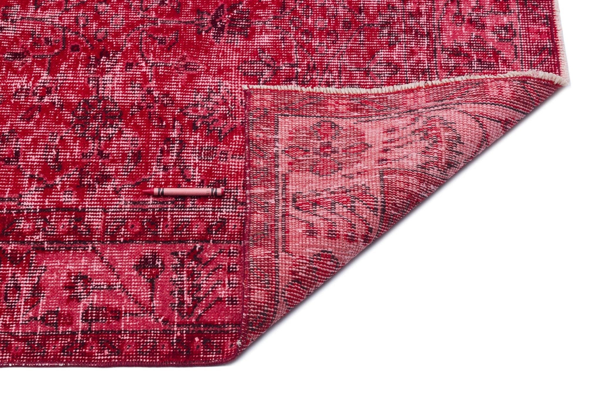 Atina 29635 Red Vintage Wool Handmade Area Rug 5'5" x 9'7"