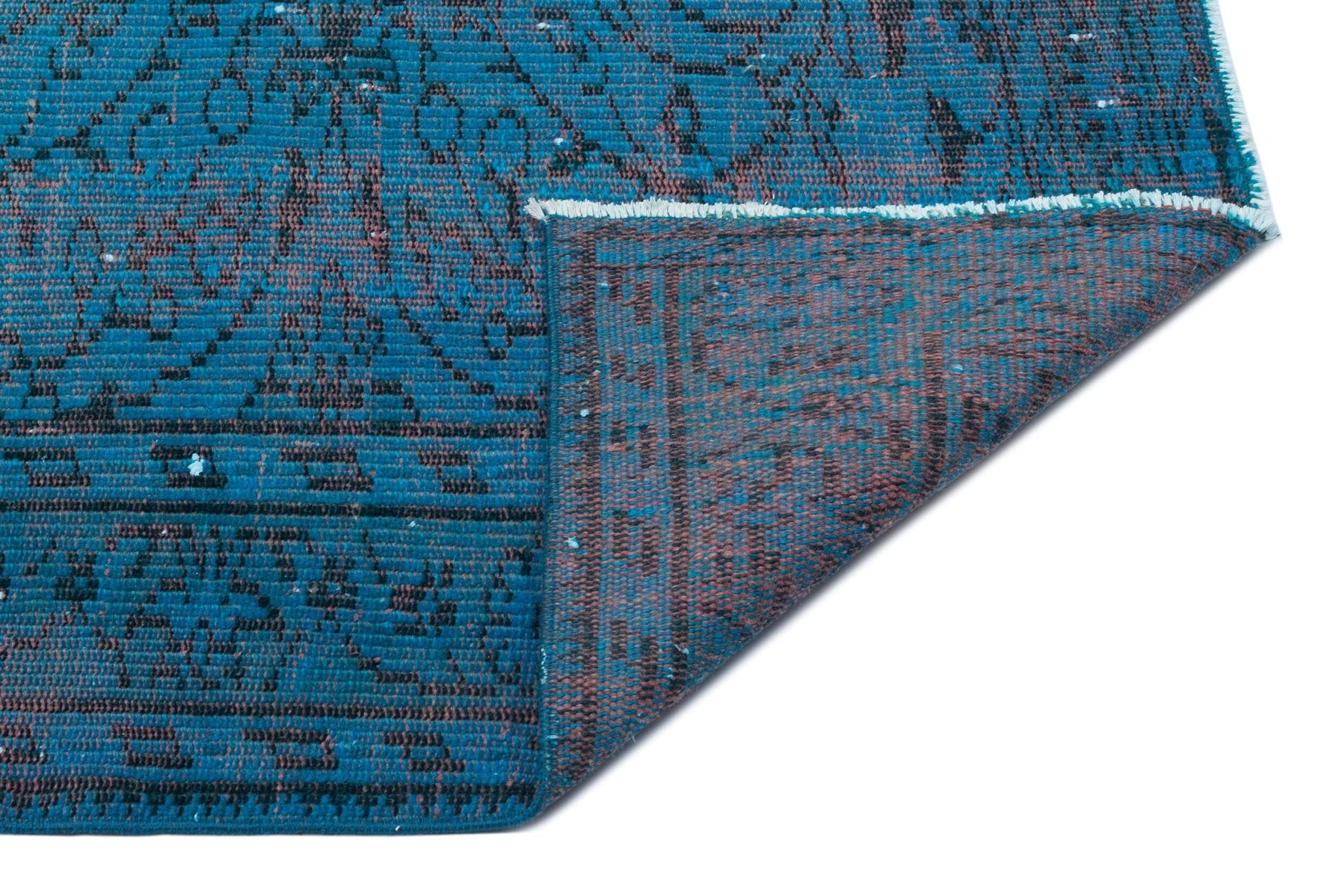Atina 29695 Turquoise Vintage Wool Handmade Area Rug 5'7" x 8'11"