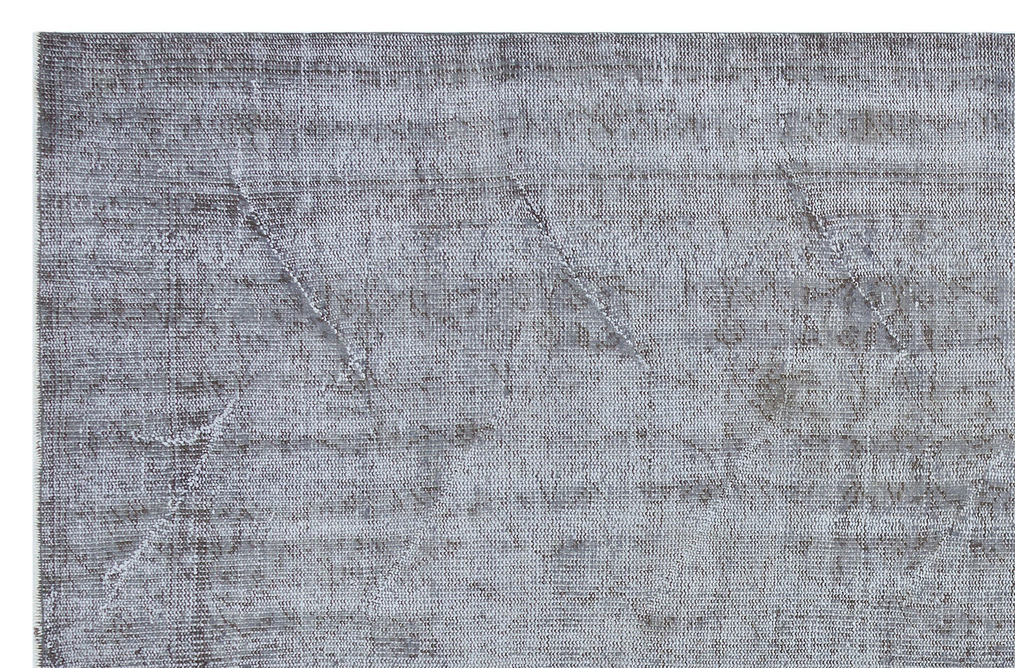 Atina 29762 Grey Vintage Wool Handmade Area Rug 5'7" x 8'8"