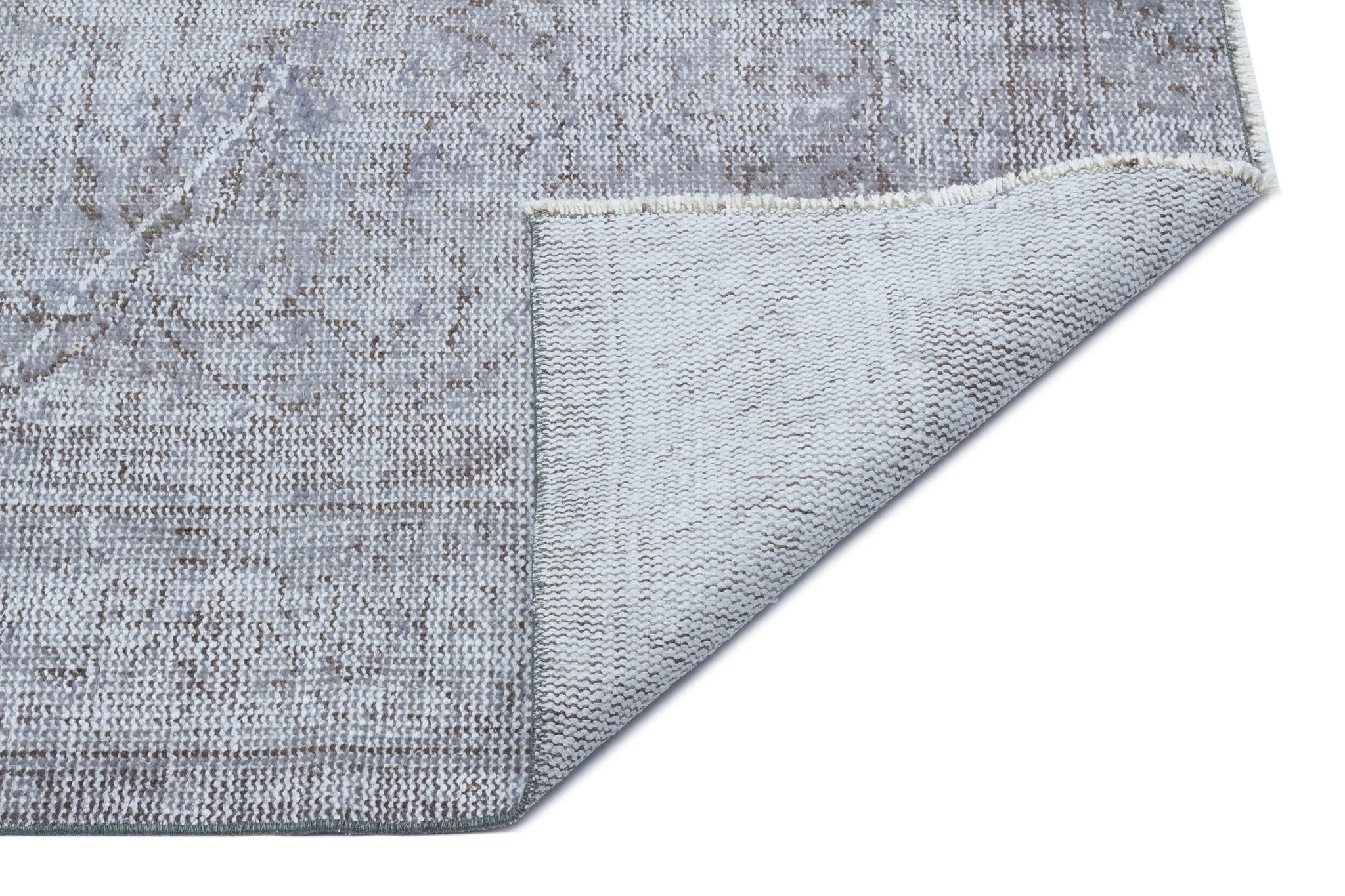 Atina 29762 Grey Vintage Wool Handmade Area Rug 5'7" x 8'8"
