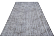 Atina 29762 Grey Vintage Wool Handmade Area Rug 5'7" x 8'8"