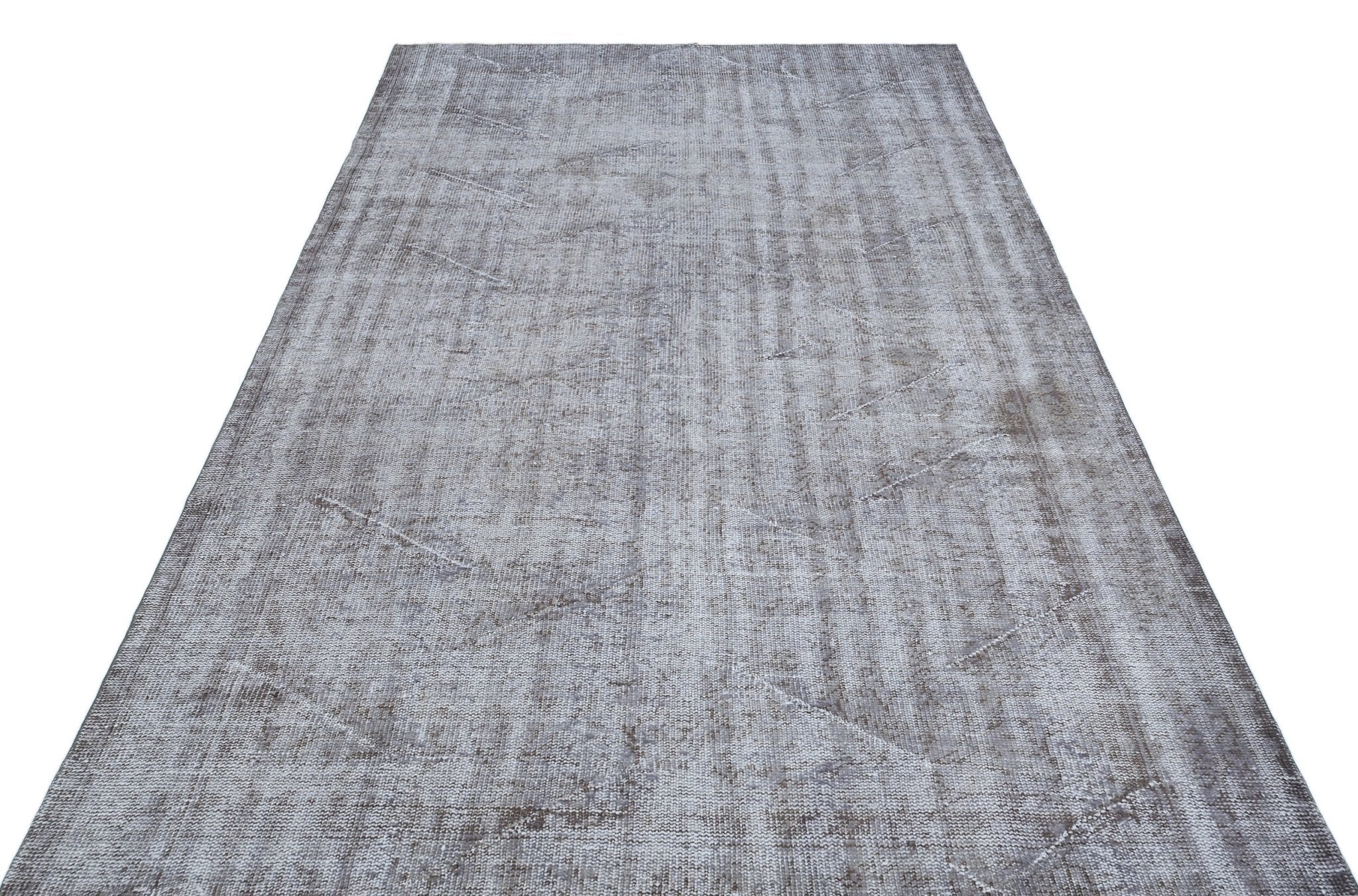 Atina 29762 Grey Vintage Wool Handmade Area Rug 5'7" x 8'8"