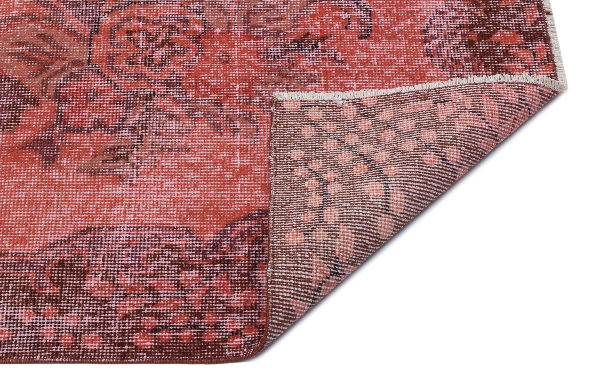 Atina 32283 Red Vintage Wool Handmade Area Rug 5'9" x 9'1"