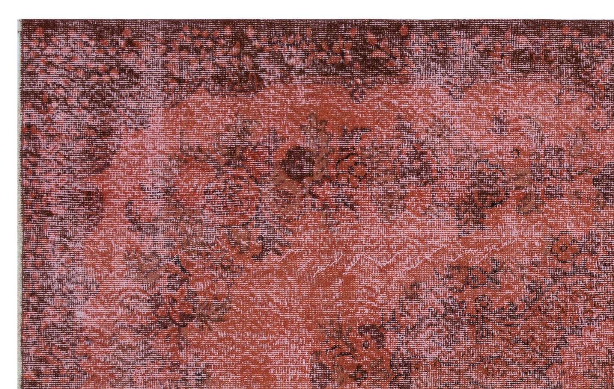 Atina 32283 Red Vintage Wool Handmade Area Rug 5'9" x 9'1"