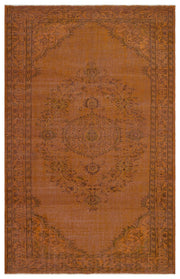 Atina 34237 Brown Vintage Wool Handmade Area Rug 5'7" x 8'9"
