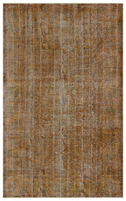 Atina 34368 Brown Vintage Wool Handmade Area Rug 6'3" x 9'10"