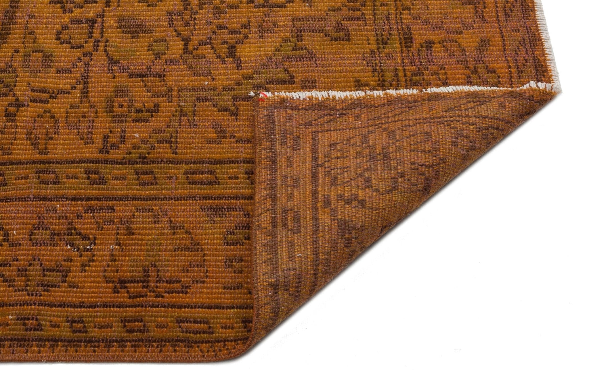 Atina 34378 Brown Vintage Wool Handmade Area Rug 6'3" x 9'10"