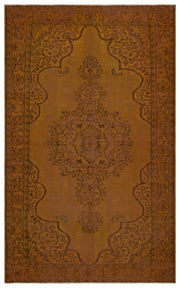 Atina 34378 Brown Vintage Wool Handmade Area Rug 6'3" x 9'10"