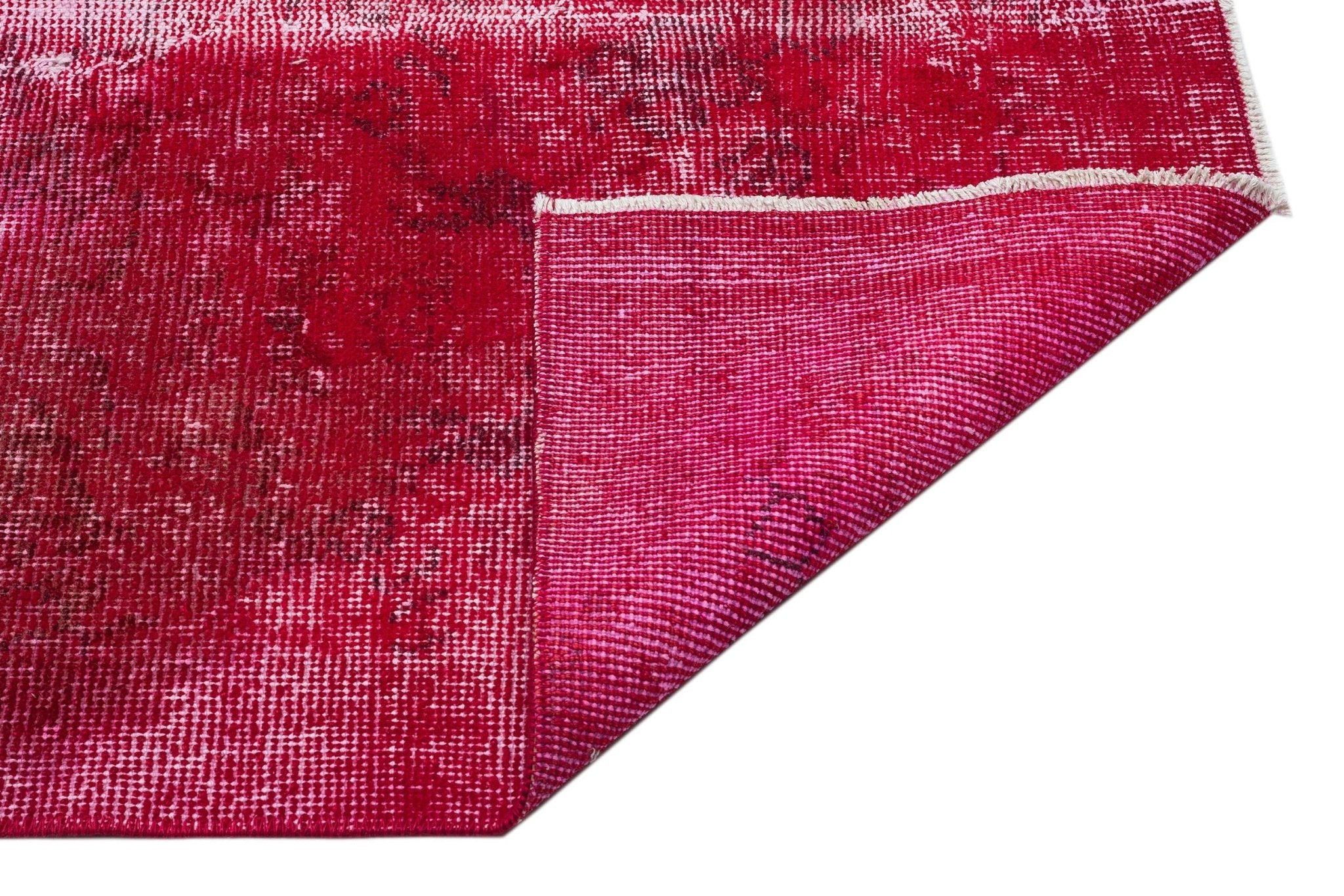 Atina 34713 Red Vintage Wool Handmade Area Rug 5'5" x 8'10"