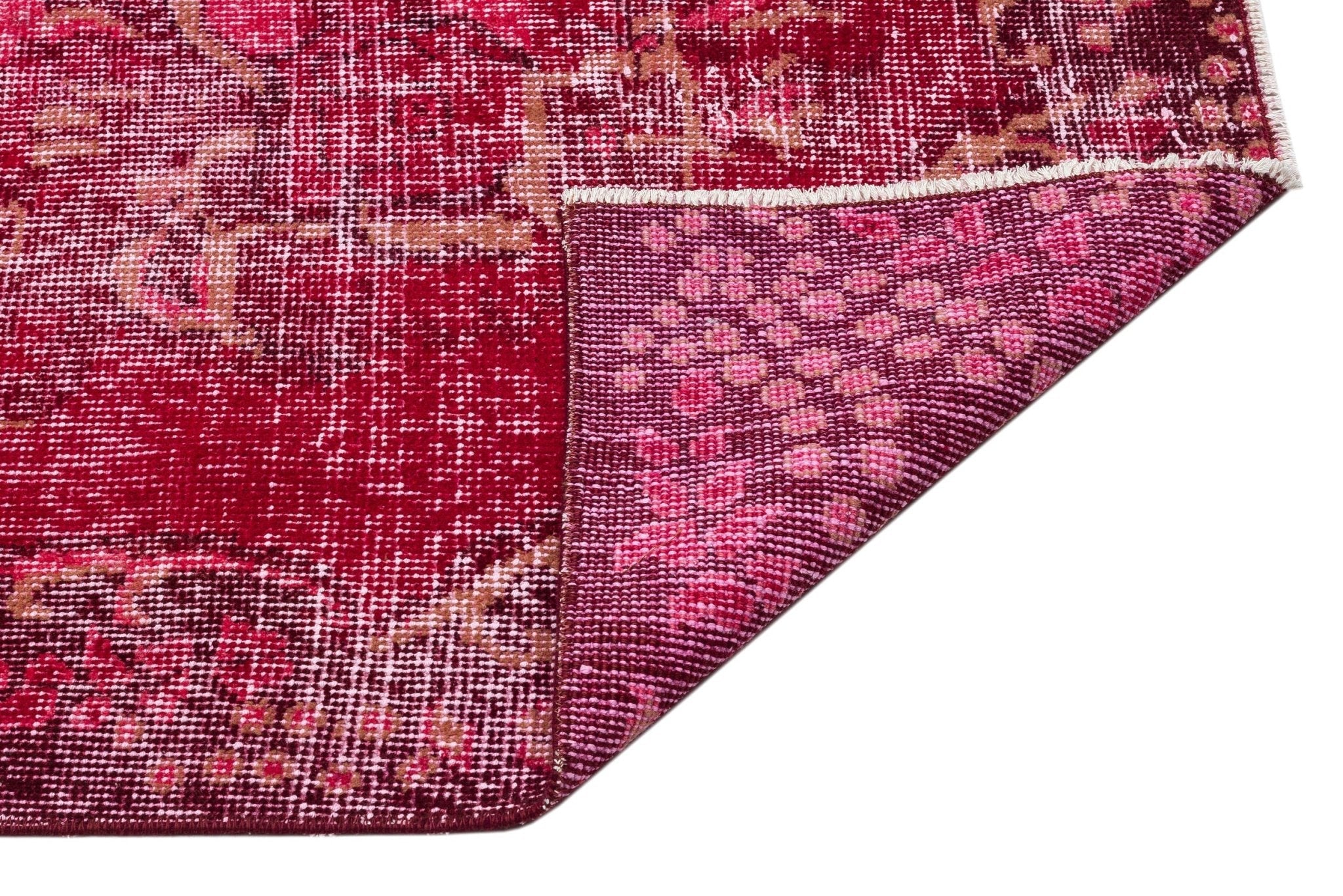 Atina 34719 Red Vintage Wool Handmade Area Rug 6'0" x 9'7"