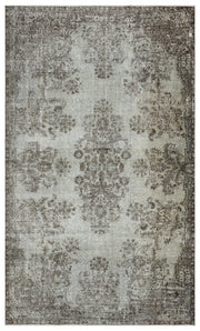 Atina 35209 Grey Vintage Wool Handmade Area Rug 5'9" x 9'4"