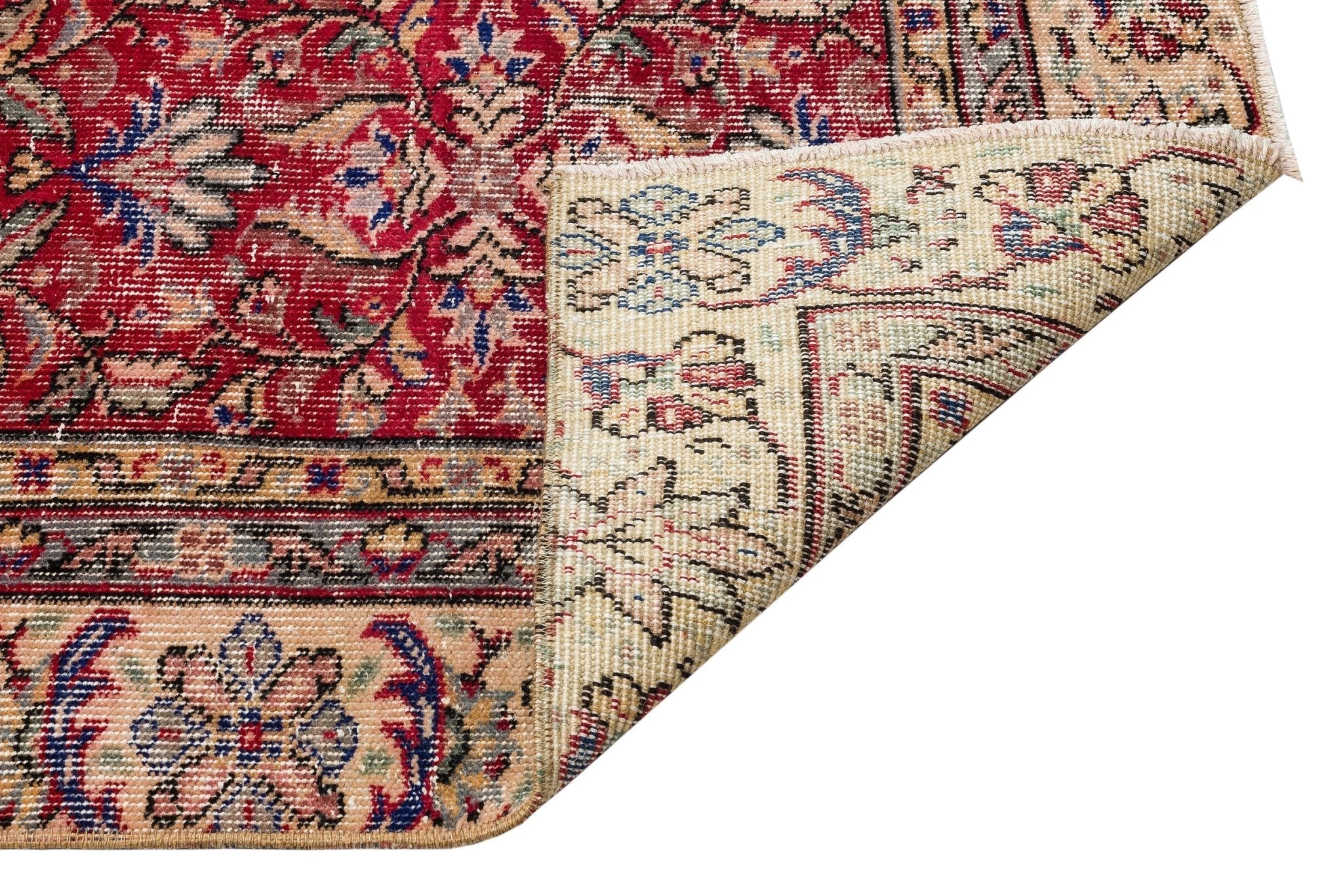 Atina 35929 Beige Vintage Wool Handmade Area Rug 5'10" x 10'0"