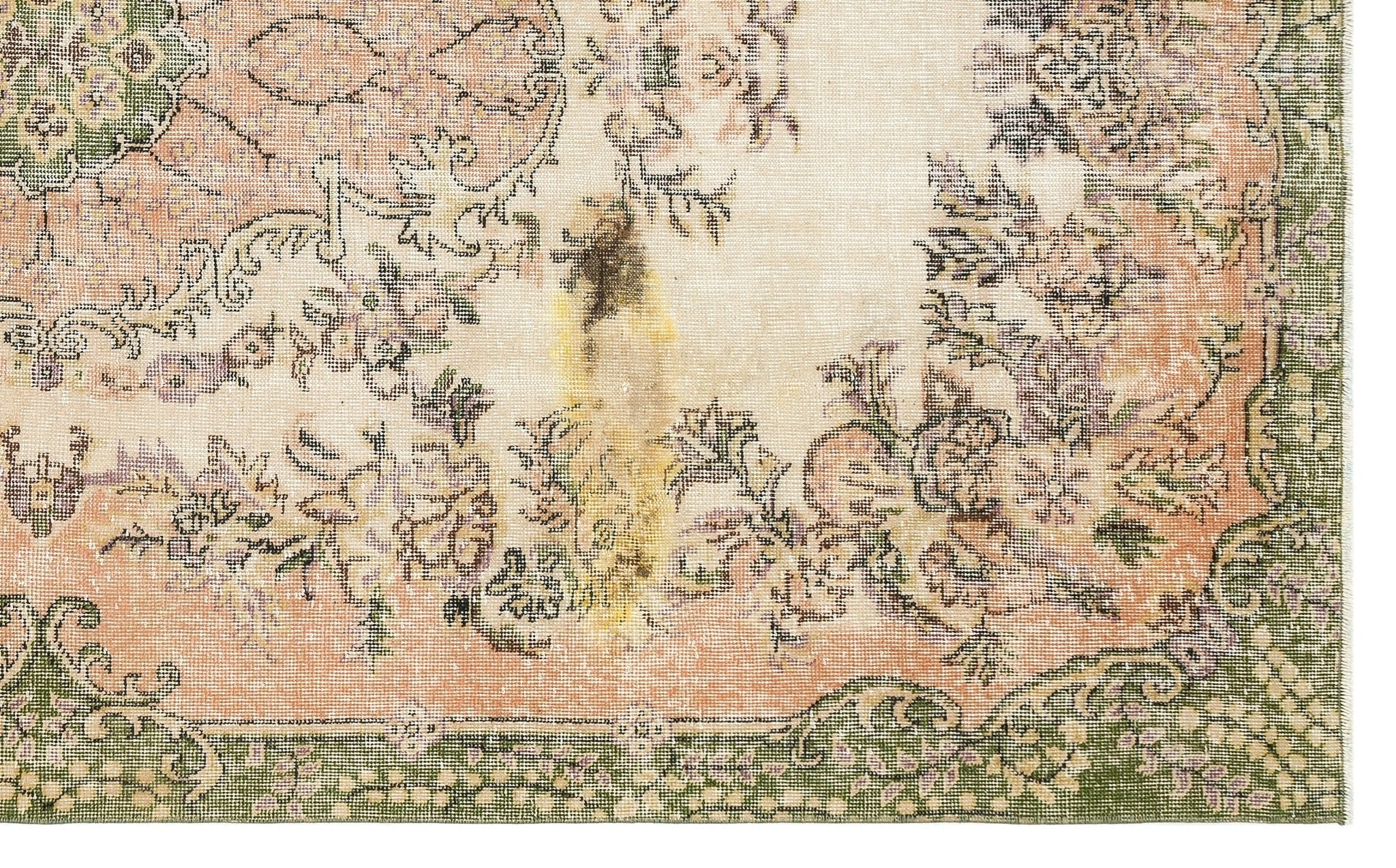 Atina 35949 Beige Vintage Wool Handmade Area Rug 5'10" x 9'8"