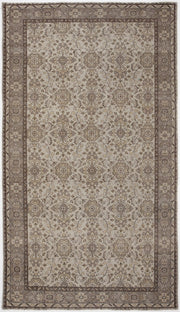 Atina 3712 Beige Vintage Wool Handmade Area Rug 5'5" x 9'7"