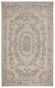 Atina 5791 Beige Vintage Wool Handmade Area Rug 5'9" x 9'5"