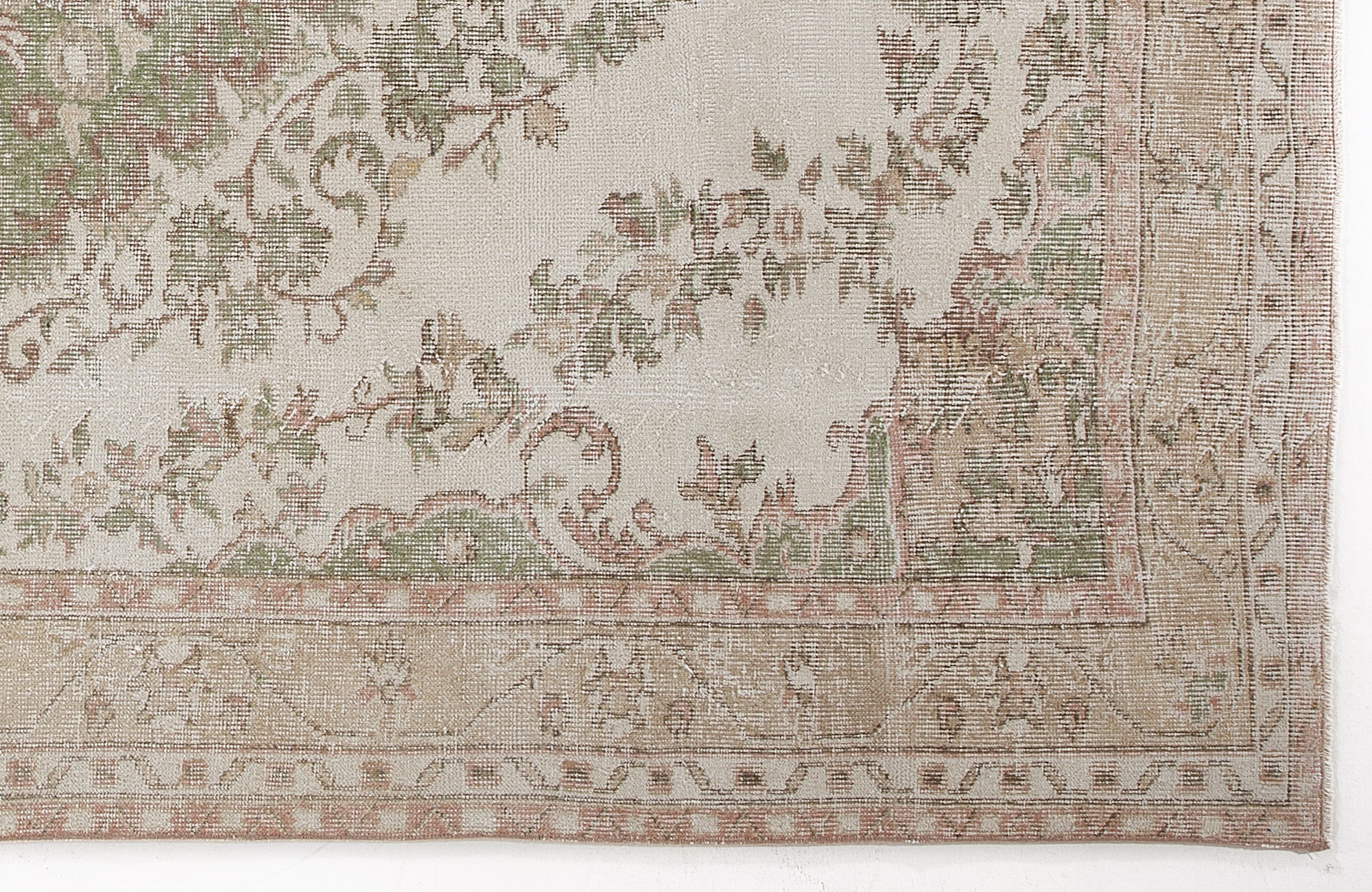 Atina 6188 Beige Vintage Wool Handmade Area Rug 6'0" x 9'5"