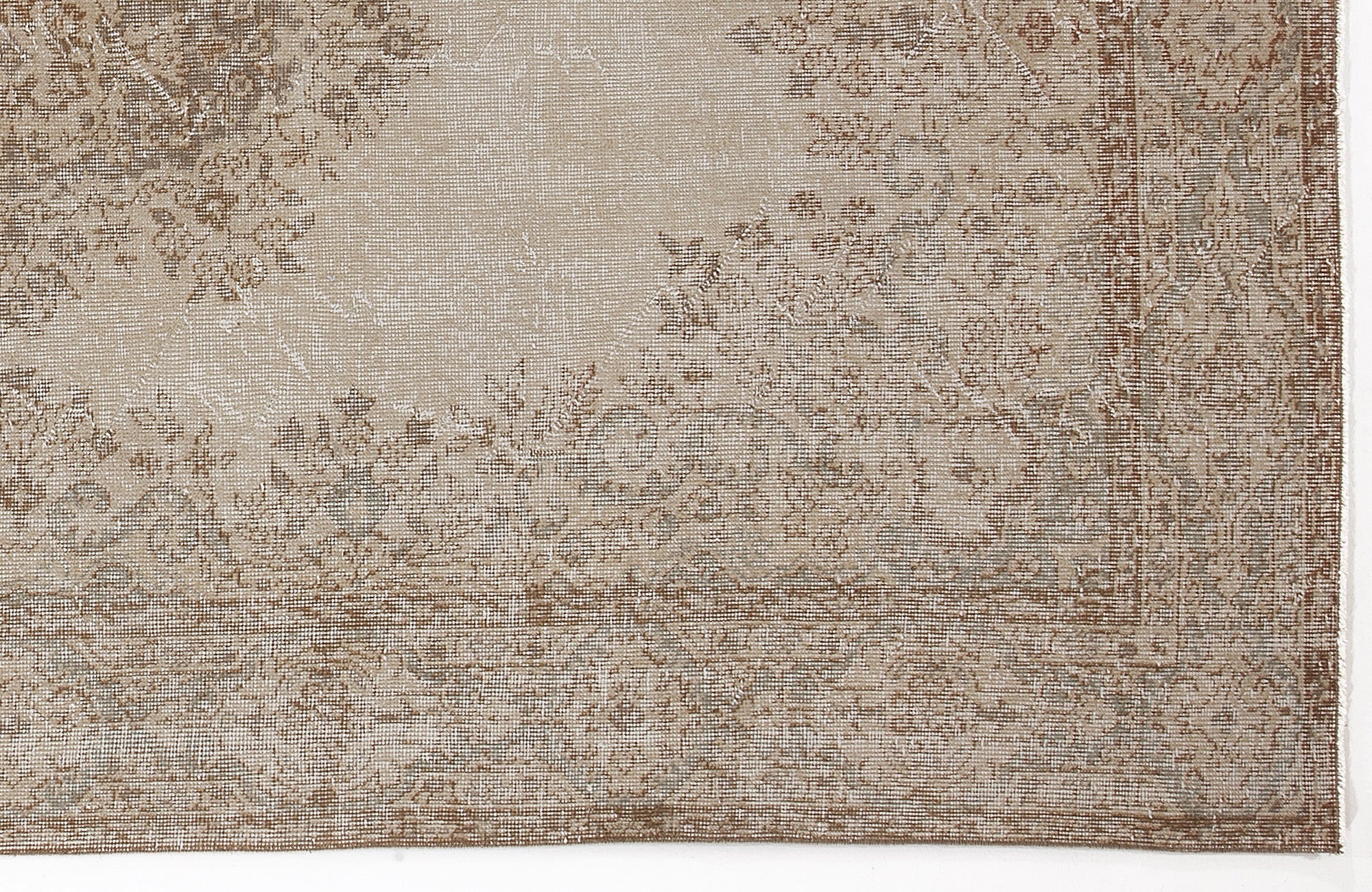 Atina 6284 Beige Vintage Wool Handmade Area Rug 5'8" x 9'3"