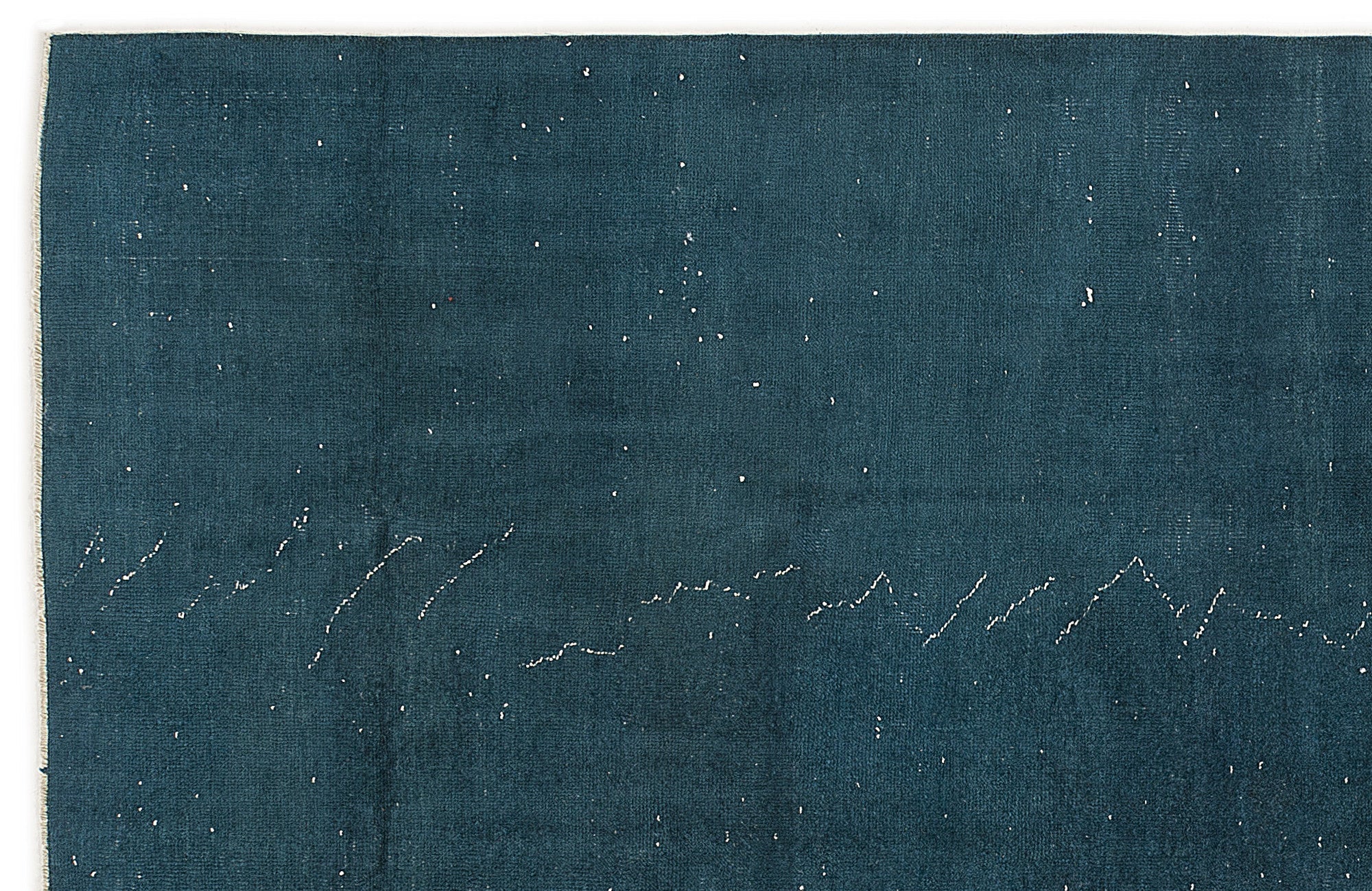 Atina 7632 Green Vintage Wool Handmade Area Rug 5'7" x 9'3"