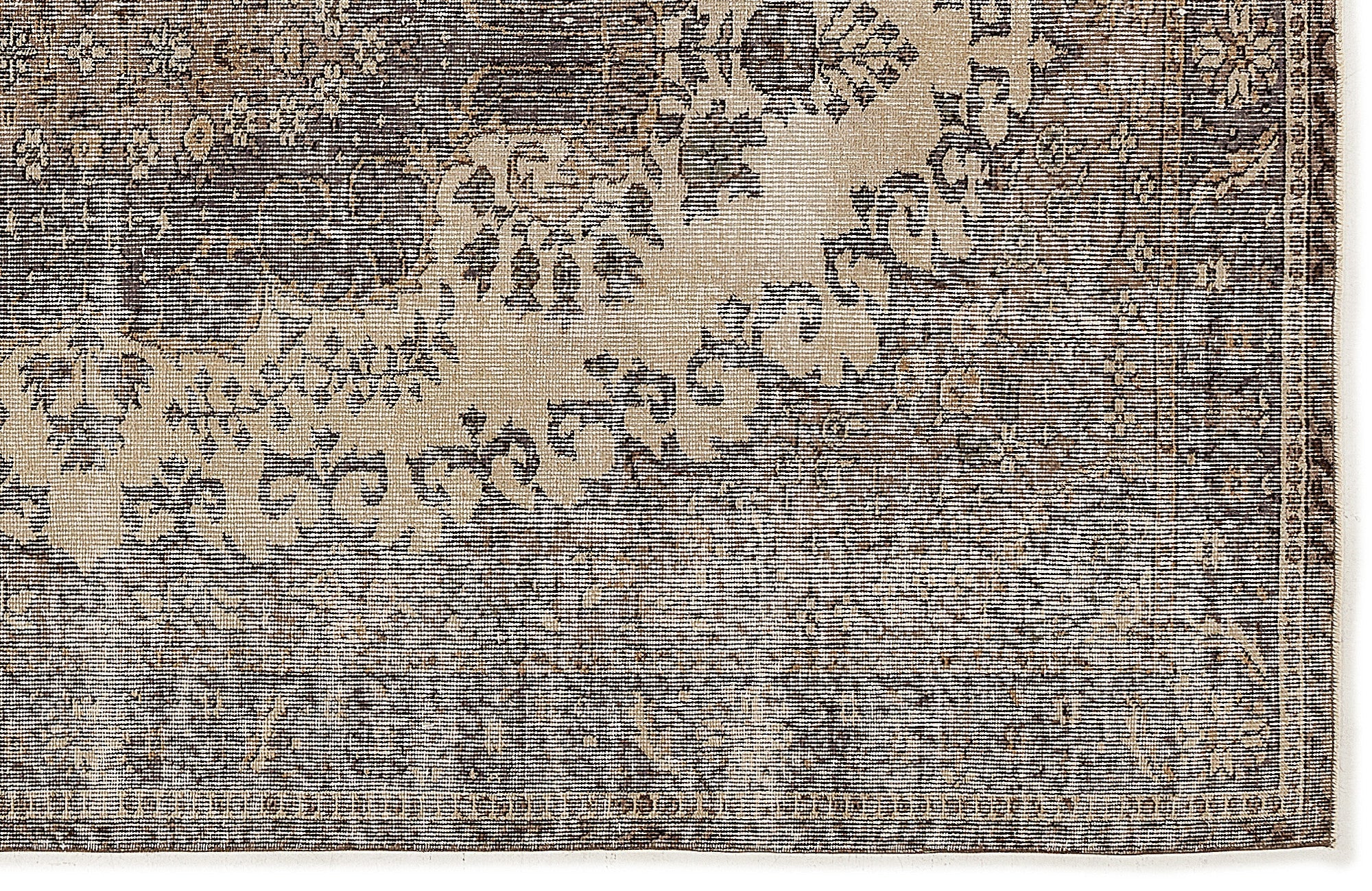 Atina 7753 Beige Vintage Wool Handmade Area Rug 5'5" x 8'10"