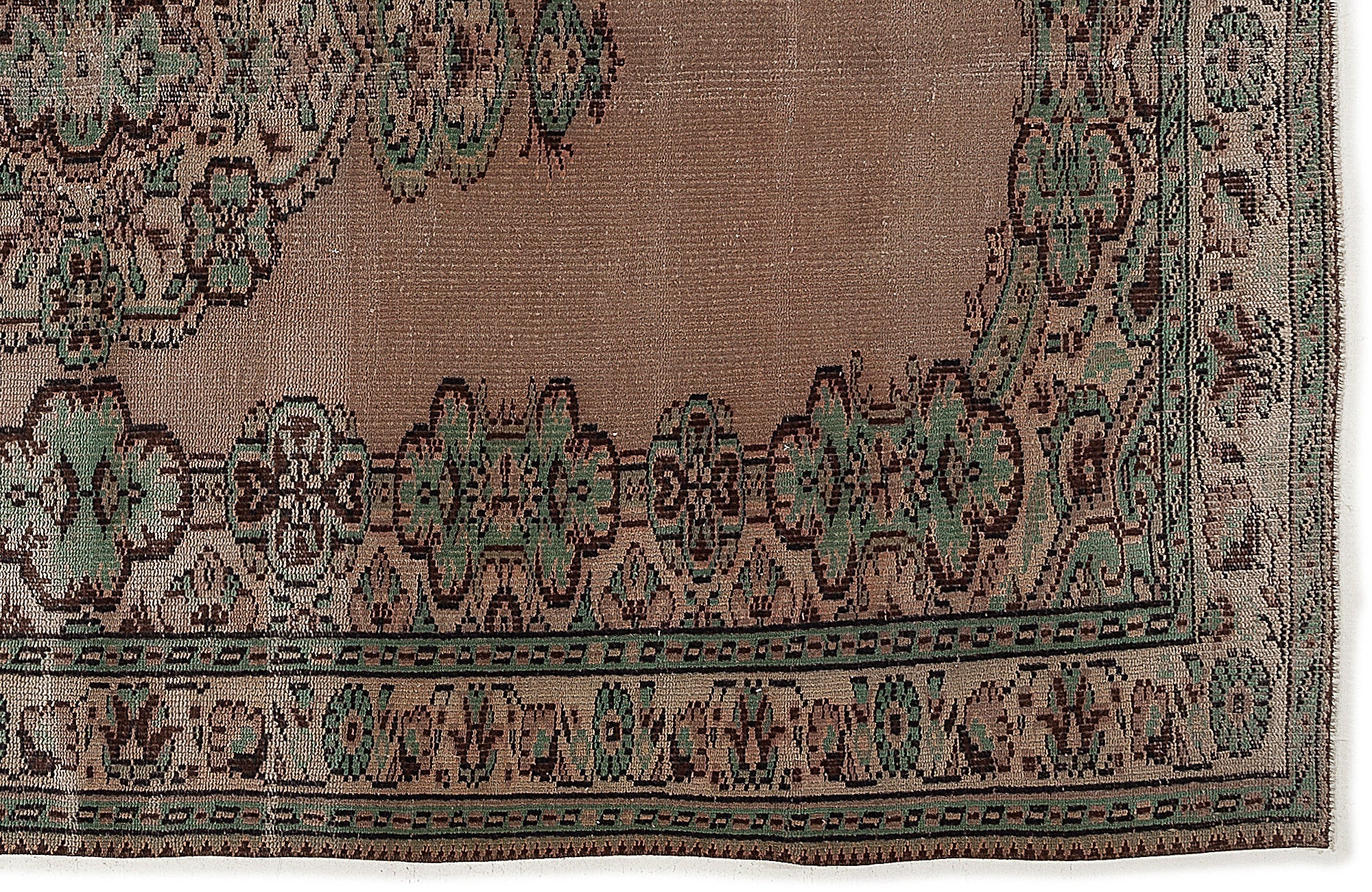 Atina 7769 Beige Vintage Wool Handmade Area Rug 5'9" x 9'2"