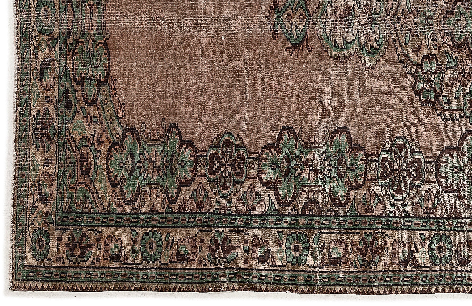 Atina 7769 Beige Vintage Wool Handmade Area Rug 5'9" x 9'2"