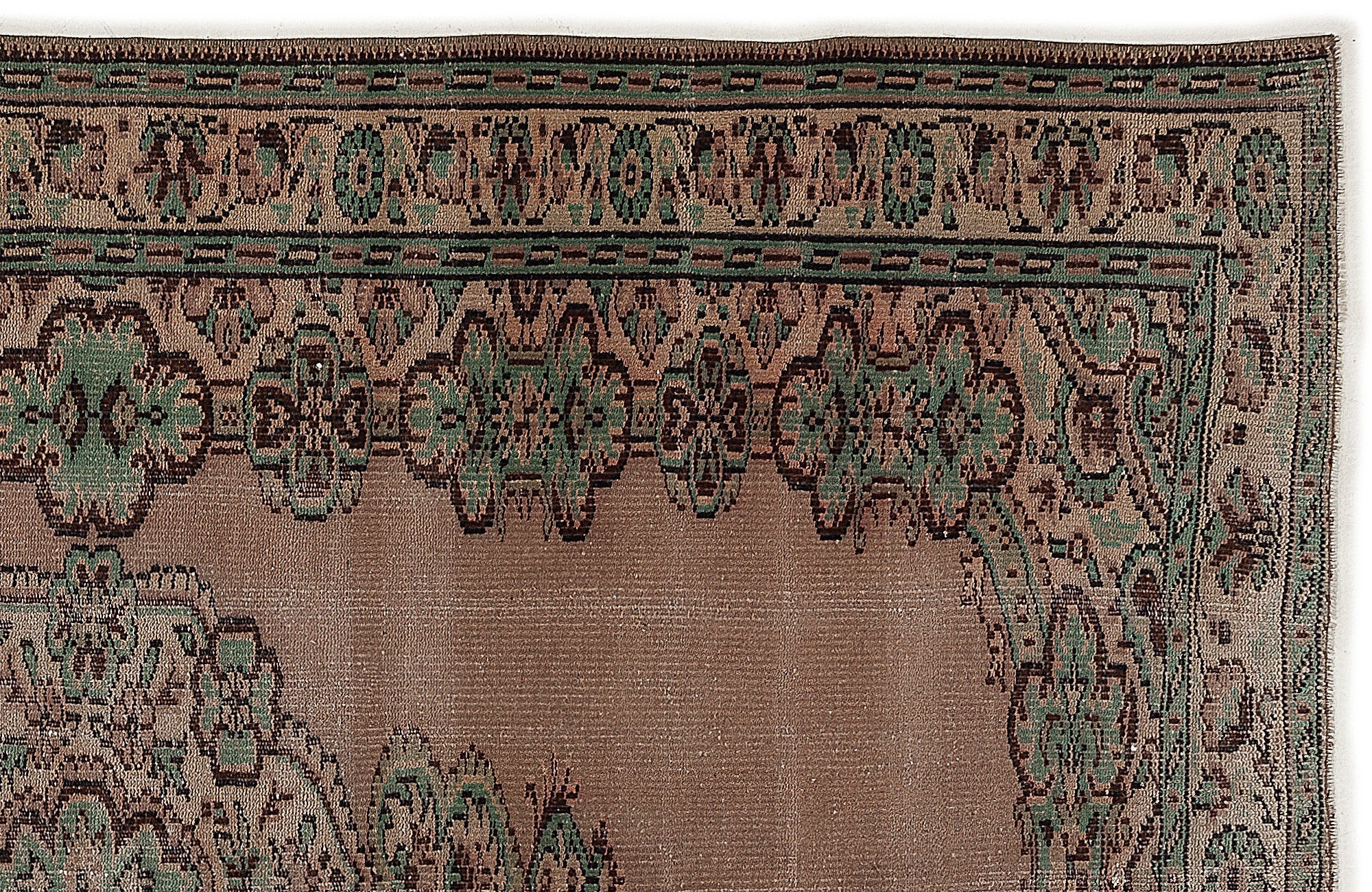 Atina 7769 Beige Vintage Wool Handmade Area Rug 5'9" x 9'2"
