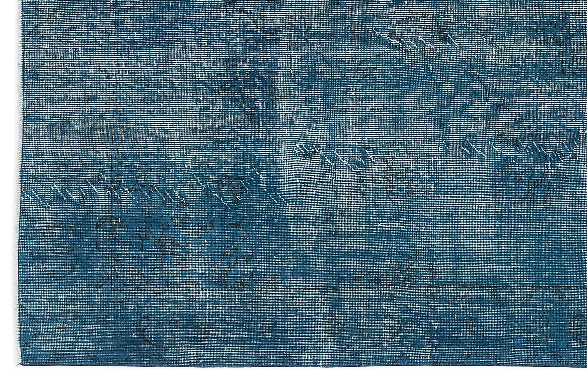 Atina 8180 Turquoise Vintage Wool Handmade Area Rug 5'7" x 9'4"